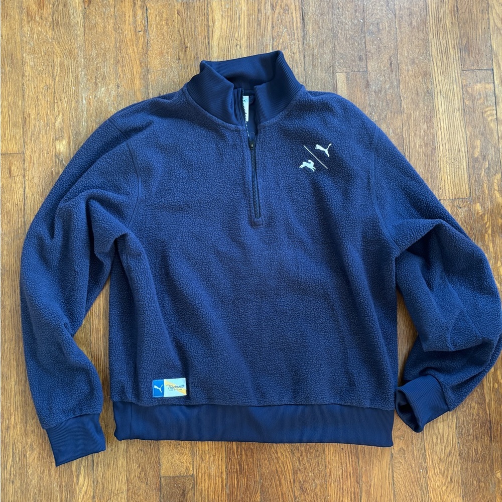 Tracksmith X Puma 1/4 Quarter zip pullover